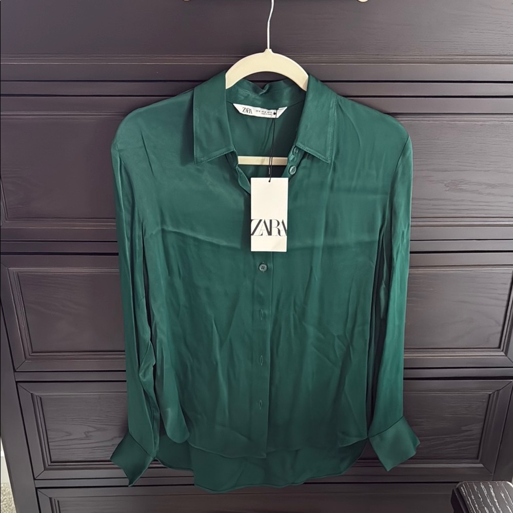 Zara Women's Green Blouse